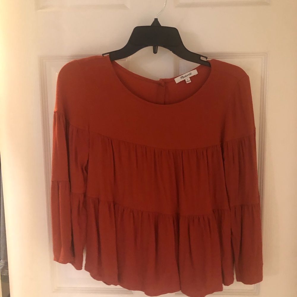 Peach blouse